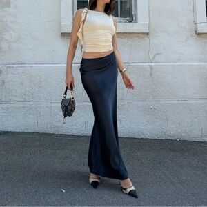 LIONESS midnight blue Maxi Skirt